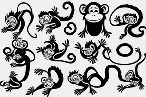 monkey tattoo idea