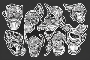 monkey tattoo idea