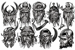 Viking berserker tattoo idea