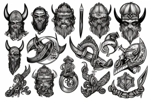 Viking ruins tattoo idea