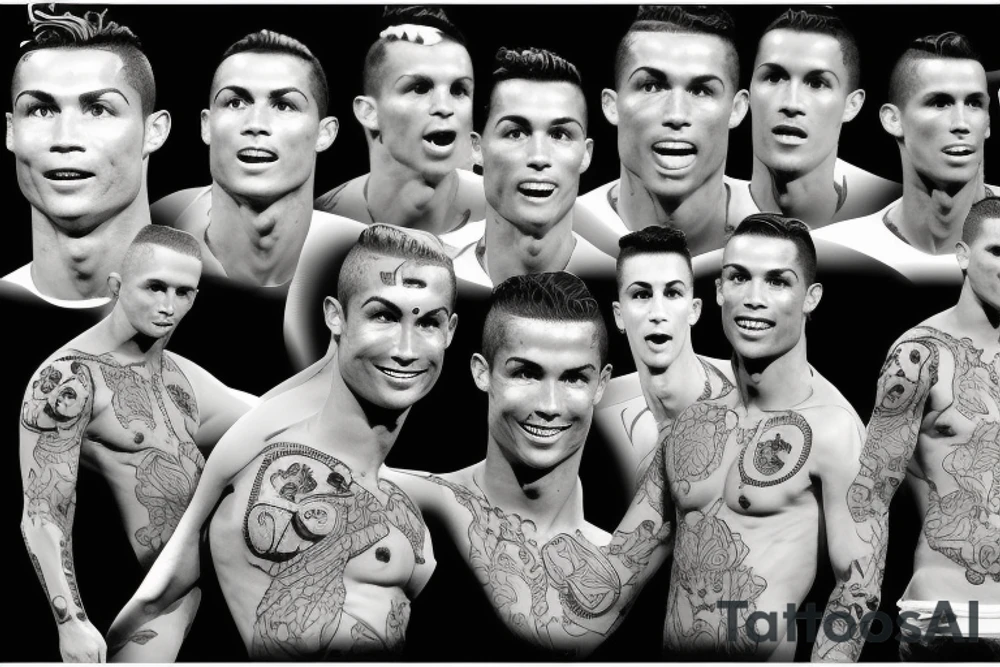 Cristiano Ronaldo UCL tattoo idea