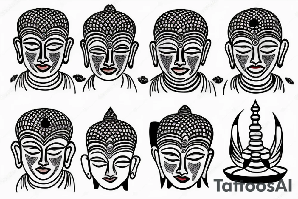Buddhist pattern tattoo idea