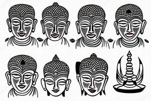 Buddhist pattern tattoo idea