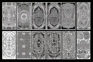 Buddhist pattern tattoo idea