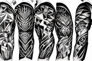 Predator sleeve tattoo idea