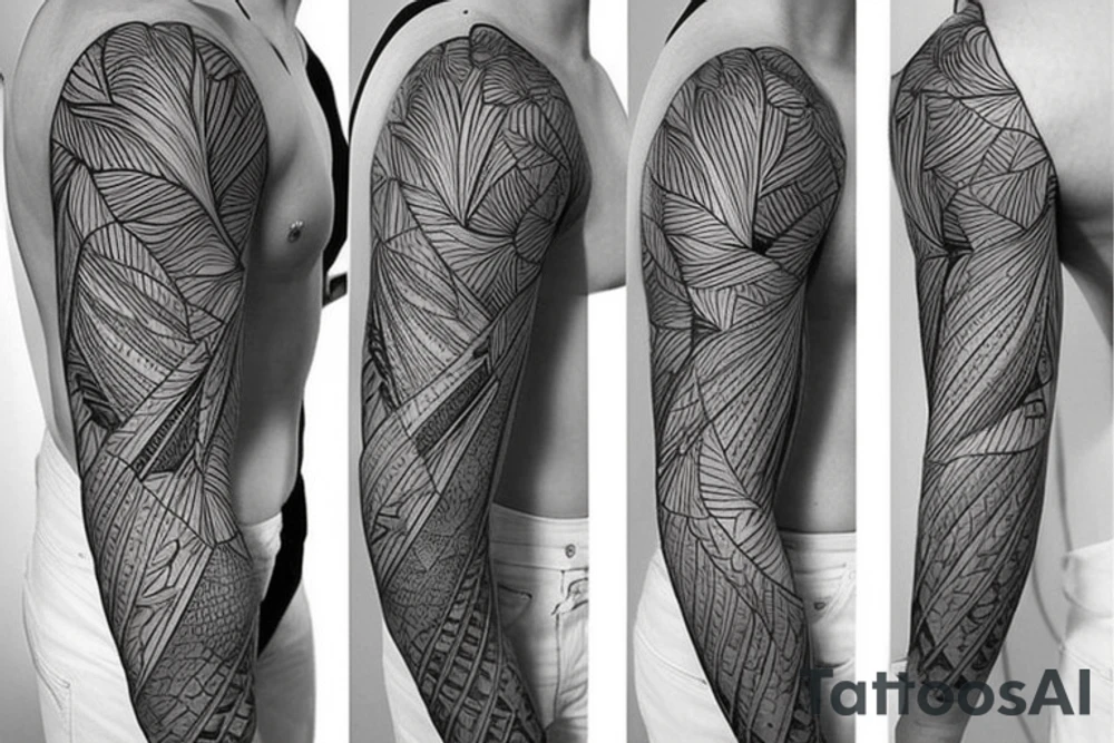 Nature sleeve tattoo idea