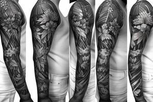 Nature sleeve tattoo idea