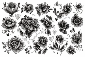 Three daughters tattoo idea