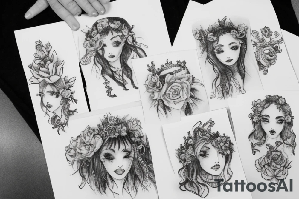 Three daughters tattoo idea