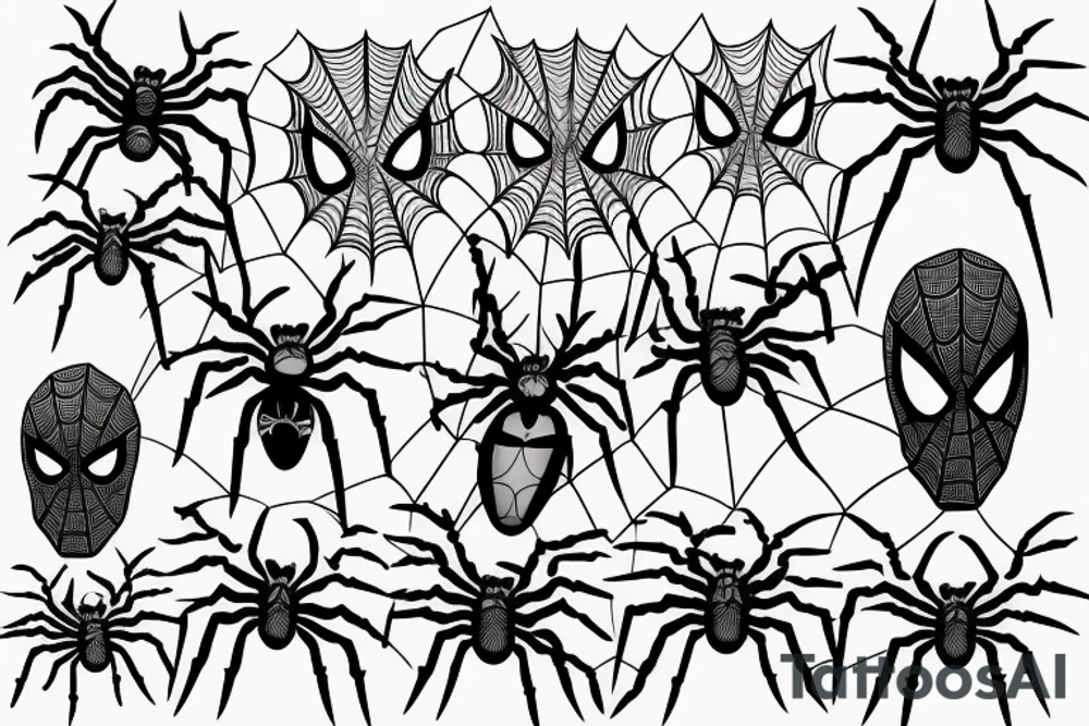 Spider man tattoo idea