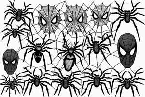 Spider man tattoo idea