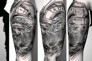 Viking sleeve tattoo idea