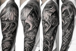 Viking sleeve tattoo idea