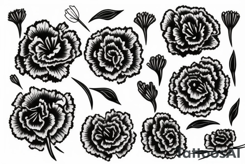 carnation tattoo idea