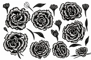 carnation tattoo idea