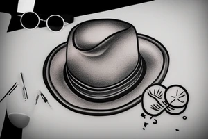 Cowboy hat tattoo idea