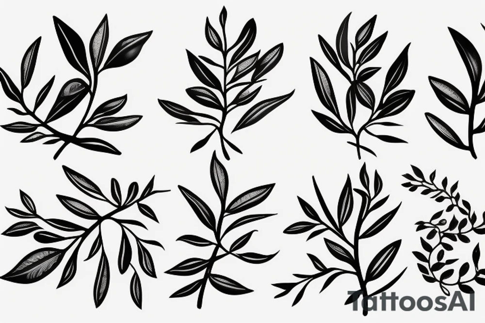 Olive branch tattoo idea