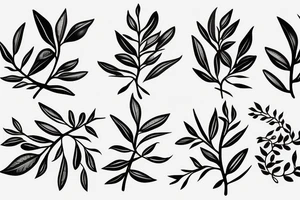 Olive branch tattoo idea