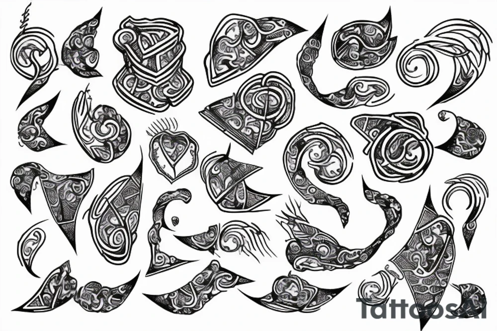 fine line tattoo with various size dots and musical notes tattoo idea fine line tattoo with various size dots and musical notes tattoo idea