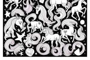 an unicorn tattoo idea