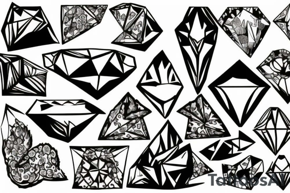 Diamond tattoo idea