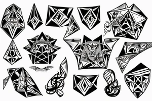 Diamond tattoo idea