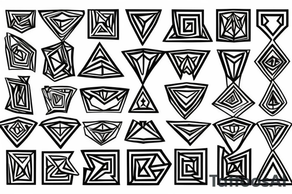 Diamond tattoo idea