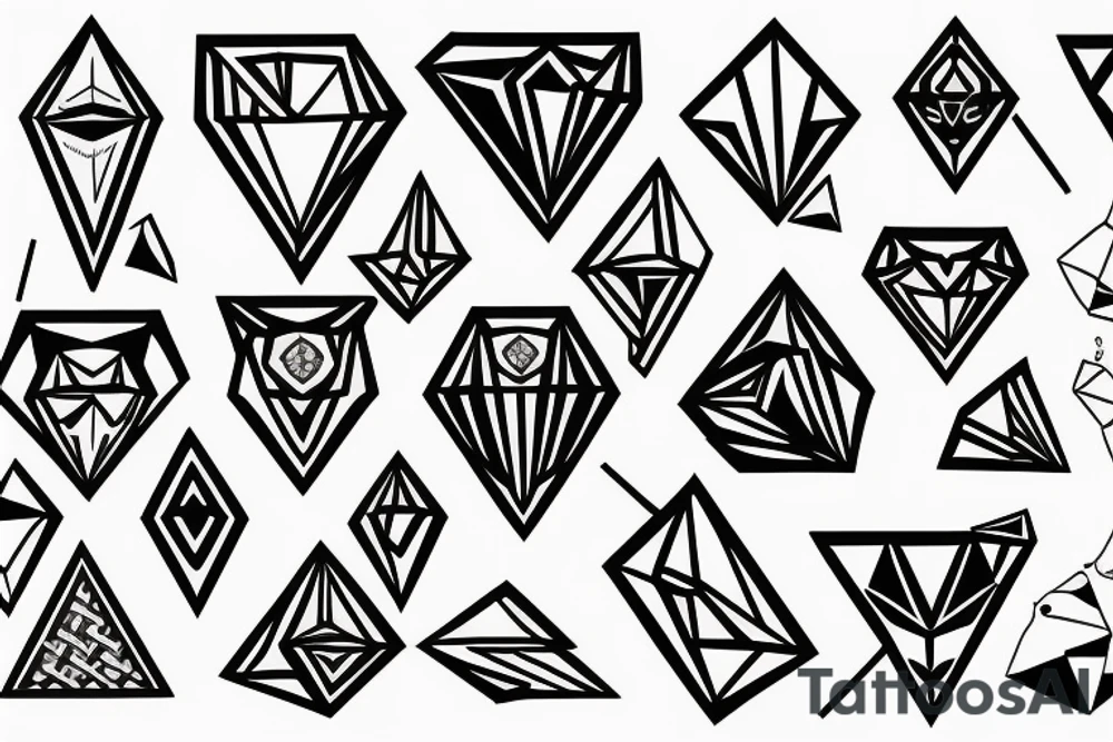 Diamond tattoo idea