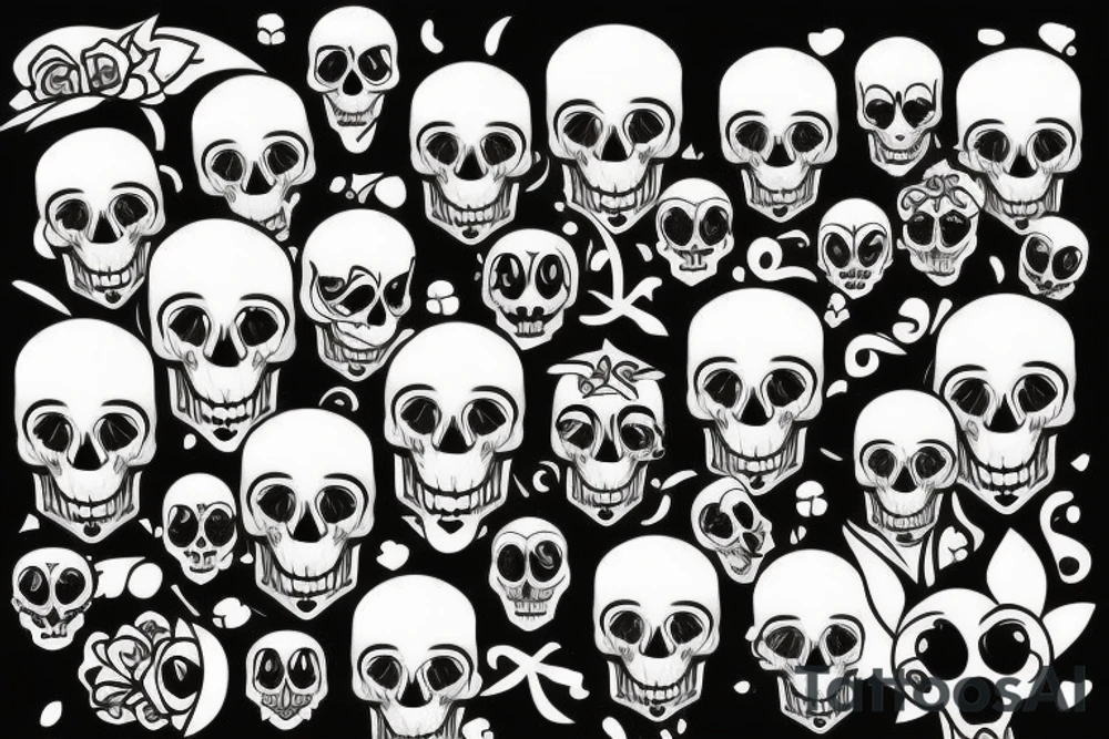 Skull tattoo idea