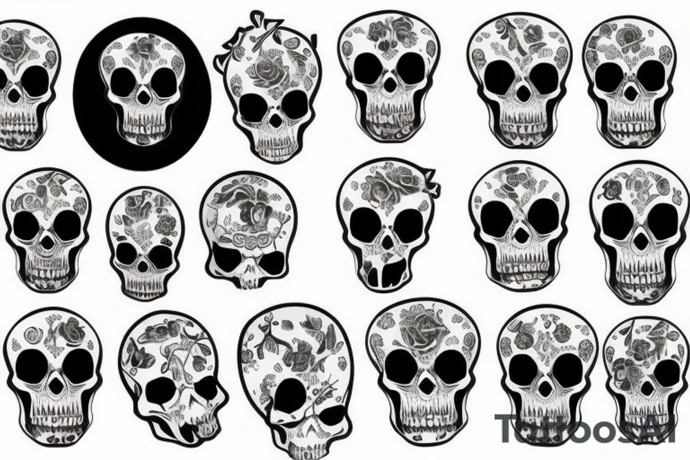 Skull tattoo idea
