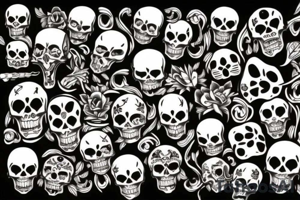 Skull tattoo idea