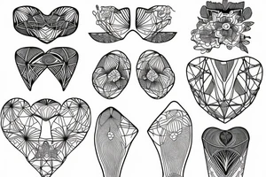 Sexy delicate line work for sternum tattoo idea