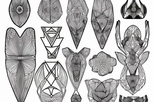 Sexy delicate line work for sternum tattoo idea