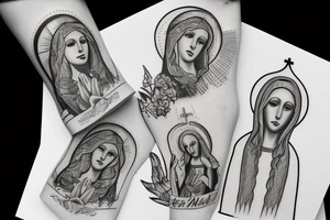 Virgin Mary tattoo idea