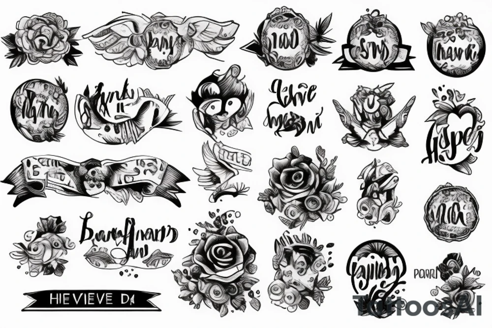 baby name Dhvet tattoo idea