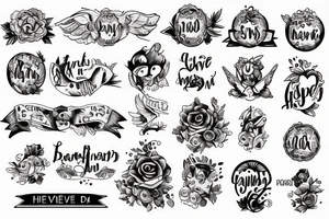 baby name Dhvet tattoo idea