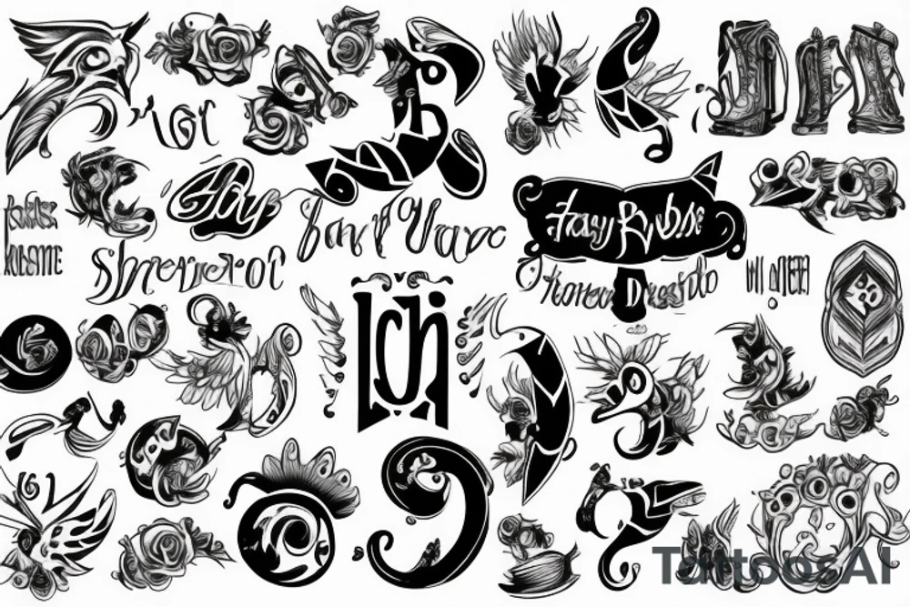 baby name Dhvet tattoo idea