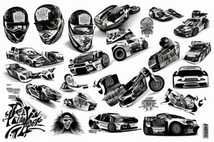 ken block 43 tattoo idea