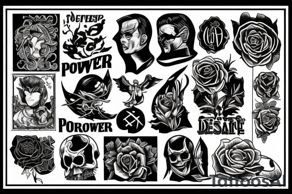 Power. Class. Respect. tattoo idea