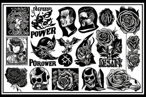 Power. Class. Respect. tattoo idea