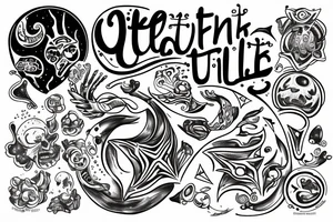 text Ultima Thule tattoo idea