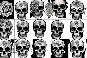 Skull that depics depression tattoo idea