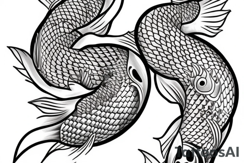 Koi fish sleeve fo forearm male tattoo idea