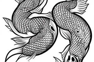 Koi fish sleeve fo forearm male tattoo idea