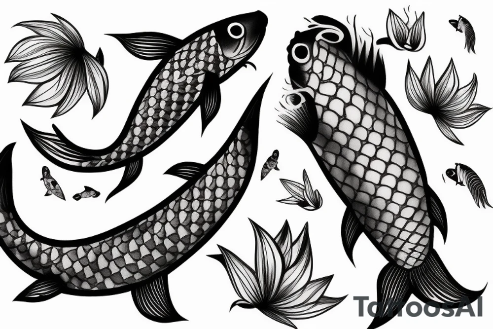 Koi fish tattoo idea