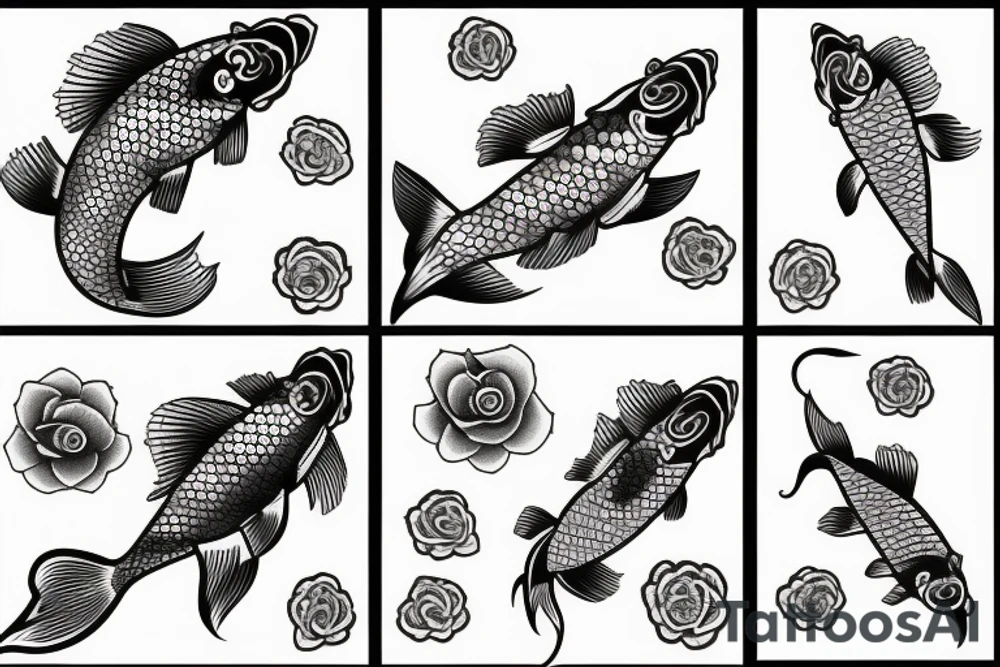 Koi fish tattoo idea