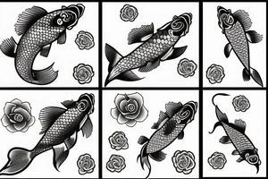 Koi fish tattoo idea