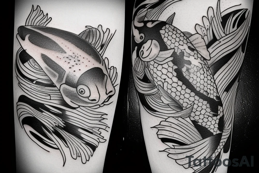 Koi fish tattoo idea