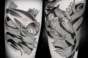 Koi fish tattoo idea