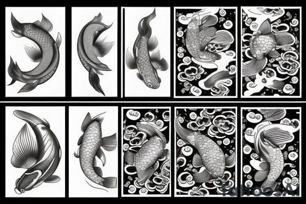 Koi fish tattoo idea